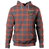 Clan Hamilton Ancient Tartan Hoodie Crest 9PLZ3NSP-1 Hamilton Ancient Tartan Hoodies